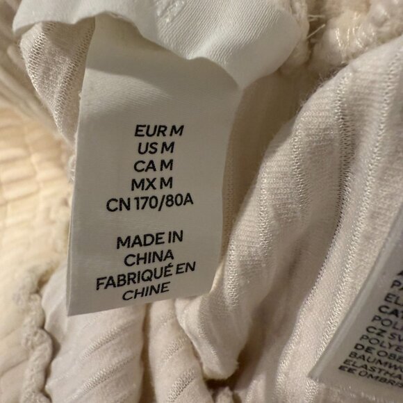 H&M cream cozy dress pants - Picture 2 of 2